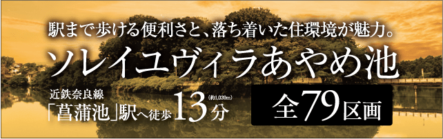 ソレイユヴィラあやめ池物件サイト